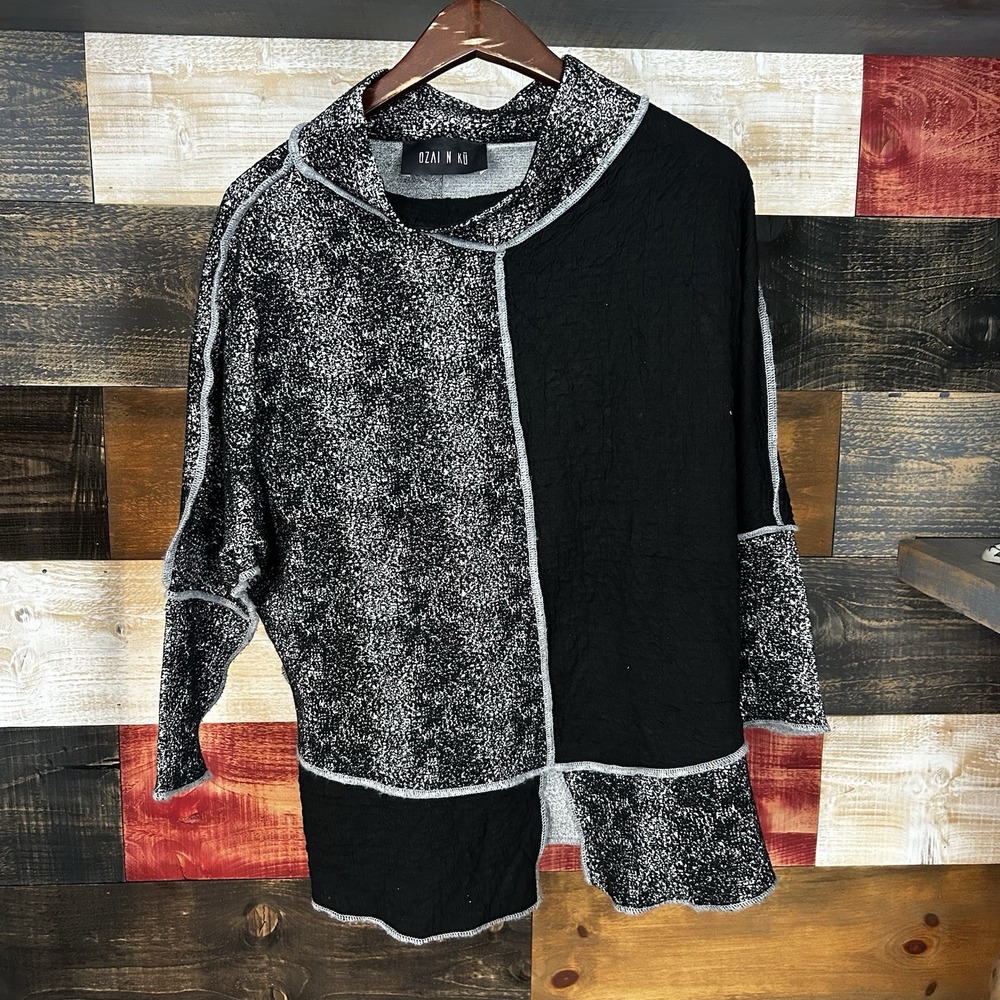 Ozai N Ku long-sleeved abstrackt avant-garden womens size S